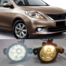 1 Set LED Fog Lights For Nissan Almera 2 Saloon Hatchback N16 2001-2006 Fog Light Headlight Fog Lamp Halogen Foglights cable switch