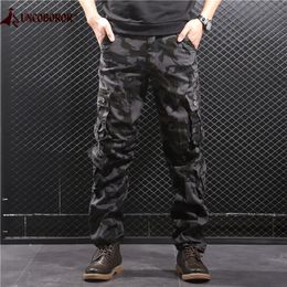 Camouflage Cargo Pants Men Multi Pocket Cotton Military Camo Pants Army Track Trousers Male Streetwear Overalls Pantalon Homme 201027