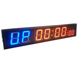 garage gyms NZ - Freight free 4'' 8Digits LED Countdown Clock Workout Timer For Garage Home Gym Crossfit Training EMOM Tabata Fitness Timer LJ201210