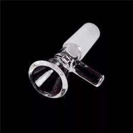 2022 new 14mm 18mm Male Glass Funnel Bowl Slide Smoking Adapter Herb Dry Bowls with handle Tobacco for water Bongs Oil Burner