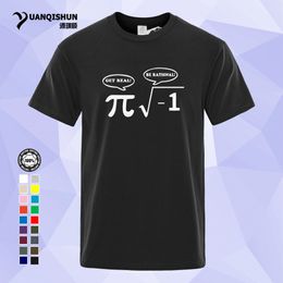 science shirts UK - YUANQISHUN Funny Tee Be Rational, Get Real! Maths Science Geeky Joke Pun Pi T-Shirt Tops Gift Tshirt For Men T Shirt 1183-I