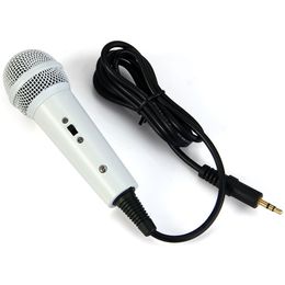 Mini Handheld Wired Condenser Microphone with Single Directivity 3.5mm Plug for UC QQ YY QT IS Cellphones PC Home KTV