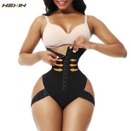 HEXIN Butt Lifter Control Panties Briefs Booty Lift Seamless Shapewear Slimming Pulling Underwear High Waist Body Shaper fajas 201222