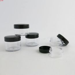 100 x 3G 5G 10G 15G 20G Cosmetic jars Pot Box Nail Art Bead Storage Makeup Cream Plastic Container Round Bottlegood qualtity