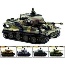 Greatwall 1:72 Radio Remote Control Mini RC German Military Tiger Tank med Sound Toys (Vary Colors) 201208