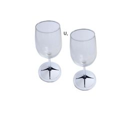 Drinkware Gift Sublimation Blank White Double Layer Wine Glass Coaster Neoprene Table Coasters Goblet Base Protector For Cups GCF14194