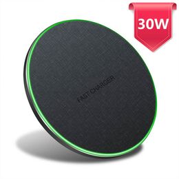 30W 20W 15W Qi Wireless Charger For Huawei Xiaomi Induction Type C Fast Charging Pad for Samsung S20 S10 Xiaomi Mi 10 9