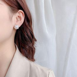 Stud Lovely Korean Imitation Pearl Earrings Ivory Round Elegant Small Studs For Office Girls Gift Women Friends1