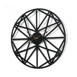 Metal Wall Clock Wrought Iron Wall Clocks Decorations Living Room Wall Pendant Creative Simple Home Decor Office Ornaments Y200109