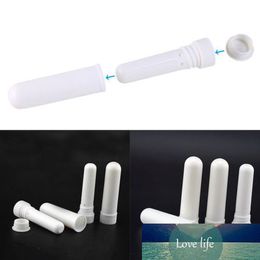 50Pcs Empty Plastic Blank Nasal Essential Oil Aromatherapy Inhalers Sticks w/ White Cotton Wicks Nose Tubes Packing Containers