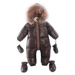 fashion winter 90% duck down jacket kids boys outerwear & coats , 1-3 years old children jackets snow wear infant overcoat LJ201017