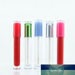 Clear 5ml Red Pink Cap Eyelash Split Vials Cosmetic Lip gloss Container Makeup Lipstick Refillable Bottle Lipgloss Packing Tube
