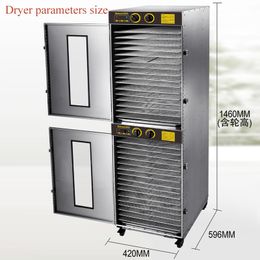 Hot selling 32 layer stainless steel electric food dehydrator fruit dryer food dryer fruit and vegetable dehydrator