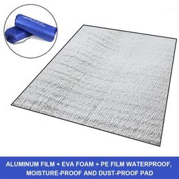 Outdoor Pads Waterproof Beach Blanket Portable Picnic Mat Camping Ground Mattress Large Aluminum Film Moisture-proof Pad.