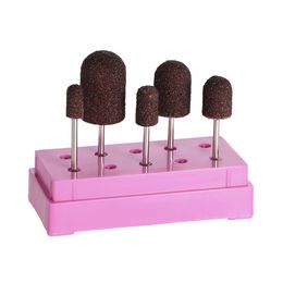 Pro 5pcs Nail Art Sanding Band Pedicure Bits Nails Drill Grip Accessories for Electric Drills Manicure Machine