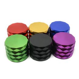 Tobacco Grinders Diamond Aluminium Alloy Herb Grinder 4 Layers Smoking Grinder Metal Hand Miller Glass Pipes Smoking Accessories YG783