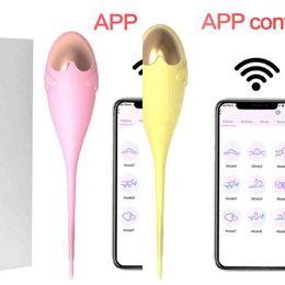 kegel balls UK - Nxy Sex Vibrators Vagina Eggs App Remote Control for Women Wearable Panties Dildo Vaginal Kegel Ball Wireless Toys 1227