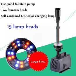 40w 3000l/h Aquarium Fish Pond Led Submersible Water Pump Garden Fountain Pump With Led Colour Changing Fountain 220V Y200922