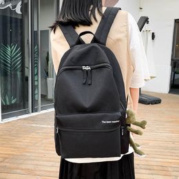 Backpack Female College Student Bag Large Capacity Solid Colour Detachable Frog School Couple Men And Women Shoulder Bags1