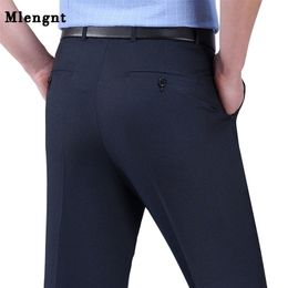 8 Colours Big Size 29-56 Summer New Arrival Business Suit Pants Men Casual Wrinkle-Resistant Straight Dress Pants Loose Trousers 201106