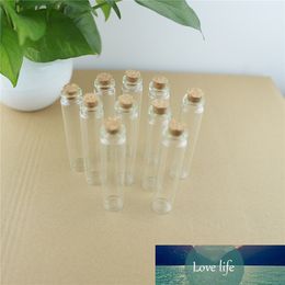 50cs/Lot 25ml 22*100mm Storage Mini Glass Bottles With Cork DIY Crafts Jars Tiny Transparent Glass Bottles Wedding Gift