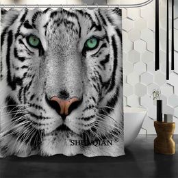 Best Nice Custom Tiger Shower Curtain Bath Curtain Waterproof Fabric Bathroom Curtain MORE SIZE A6.1-61 T200711