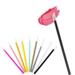 50PCS Disposable Lip Brush Gloss Wands Applicator Softly Women Accessories Lipstick Brush Mascara Wands Micro Brush Cosmetics
