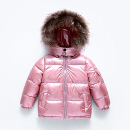 New autumn winter Children's Clothing kids outerwear thin coats 90% white duck down jacket for girl clothes boy Waterproof parka LJ201124