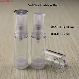 5g PS Airless Cream Lotion Pump Spray Bottle Containers Split Charging Bottles Cosmtic Packaging Skin Milk Jars 50pcs/lotgood quantity