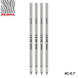 10pcs Japan ZEBRA Zebra BR-8A-4C-0.7 Metal Ball Refill 0.7mm and Mitsubishi SE-7 General 67mm Long 201111