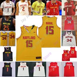 Jerseys Maryland Terrapins Stats Basketball Jersey NCAA College Chol Marial Darryl Morsell Makhel Makhi Mitchell Donta Scott Francis Hart