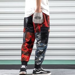 iiDossan 2020 Patchwork Men Cargo Pants Men Multi-Pocket Joggers Pants Military Overalls Japanese Harajuku Streetwear Trousers LJ201104