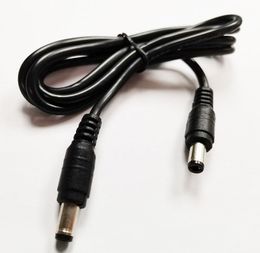 Cables, High Quality 20AWG Dual Straight DC 5.5*2.5mm Male to Male Power Supply Adapter Cable 1M/Free DHL/200PCS