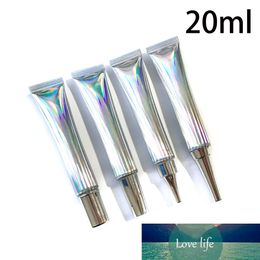 20ml 20g Plastic Squeeze Bottle Silver Empty Cosmetic Eye Cream Soft Tube Pretty Lipgloss Containers 30pcs Free Shipping