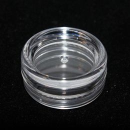 Plastic 3ml Cosmetic Jar Empty Eyeshadow Case Face Cream Bottles Glitter Container Eye Shadow Empty Nail Pots Storage Jars GGD1740-2
