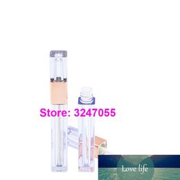 3.8ML 50pcs Square Clear Elegant Lip Gloss Tube, DIY Superior Quality Liquid Lipstick Bottle, Professional Lip Beauty Tool