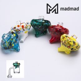 Colourful Glass Carb Cap 35mm Diameter Smoke Accessories Fit for Quartz Banger Glass Bong Smoking Oil Wax Rig