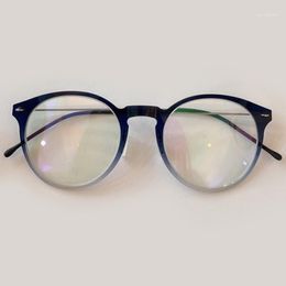 Fashion Sunglasses Frames Women Round Glasses Gradient Eyeglasses Frame For Men Clear Lens Optical Spectacles1