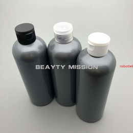 BEAUTY MISSION 20pcs 300ml Grey Flip Cap bottle Essential Oil Cream Sample Packaging Container Plastic Cosmetic Empty Bottlegood qualtity