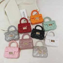 Kids PVC Jelly Purses and Handbags Cute Girl Crossbody Bags for Women Mini Coin Wallet Hand Bags Clear Purse Wholesale