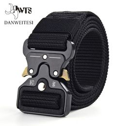 [DWTS] Men Belt Male Tactical men's belt military Canvas Belts big size Outdoor Tactical Military Nylon Belts Army ceinture 201117
