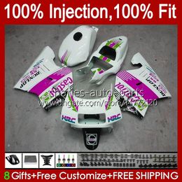 Injection For HONDA NSR 250 250R pink white MC28 94 95 96 97 98 99 102HC.169 NSR250R NSR250 R PGM4 1994 1995 1996 1997 1998 1999 Fairings