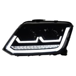 Headlight Assembly For Amarok 2010-20 20 Volkswagen LED Head Lamp Bi-xenon Beam Lens Reverse Brake Fog Light