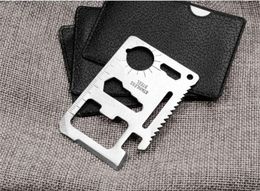 Army Knife Outdoor camping Multi function Tools tool card Stainless Emergency survival pocket opener KD1
