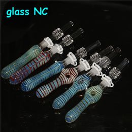 smoking Glass 10mm Nectar Kit Oil Dab Rigs Straw Water Pipes Nector With Titanium Nail hand pipe