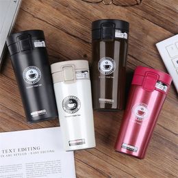 380ml Steel Vacuum Flasks Insulation cup Thermo Double Wall Stainless Travel mug thermoses portable drinkware coffee tea 201109