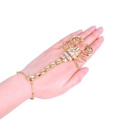 European&American Style Rhinestone&Crystal Scorpion Bracelet For Women, Statement Bracelet, Fashion Jewelry, Wholesale