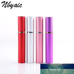 Nbyaic 1Pcs New Arrival 8ML Portable Mini Travel Perfume Bottle Vaporizador 6 Colors Parfum Bottles For Spray Scent Pump Case