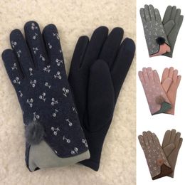 Women's Cute Plush Gloves Outdoor Thickened Screen Accessible Winter Coldproof Keep Warm Hand wear 2020 hot Drop Shipping