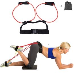 5 Level Yoga Elastic Booty Bands Adjust Pedal Resistance Belt Butt Waist Legs Muscle Strength Agility Training Crossfit Workout 220216